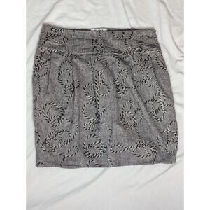 Coastal Cowgirl , Preppy Brown Tweed Skirt With Rope Detail. Romy Sz. XL